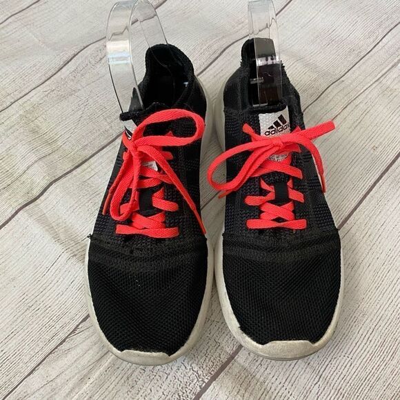 Adidas running mesh sock athletic shoes black sz 8 women - Picture 2 of 8